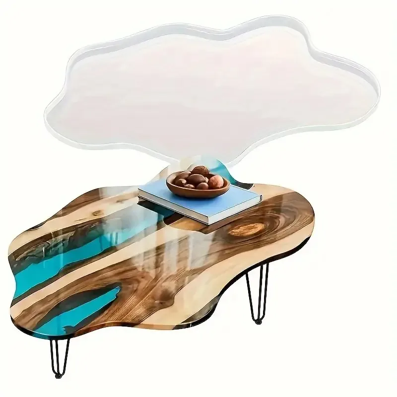2026-Large 61cm Irregular Tray - Resin Ocean Wave Mold ulasan dan harga