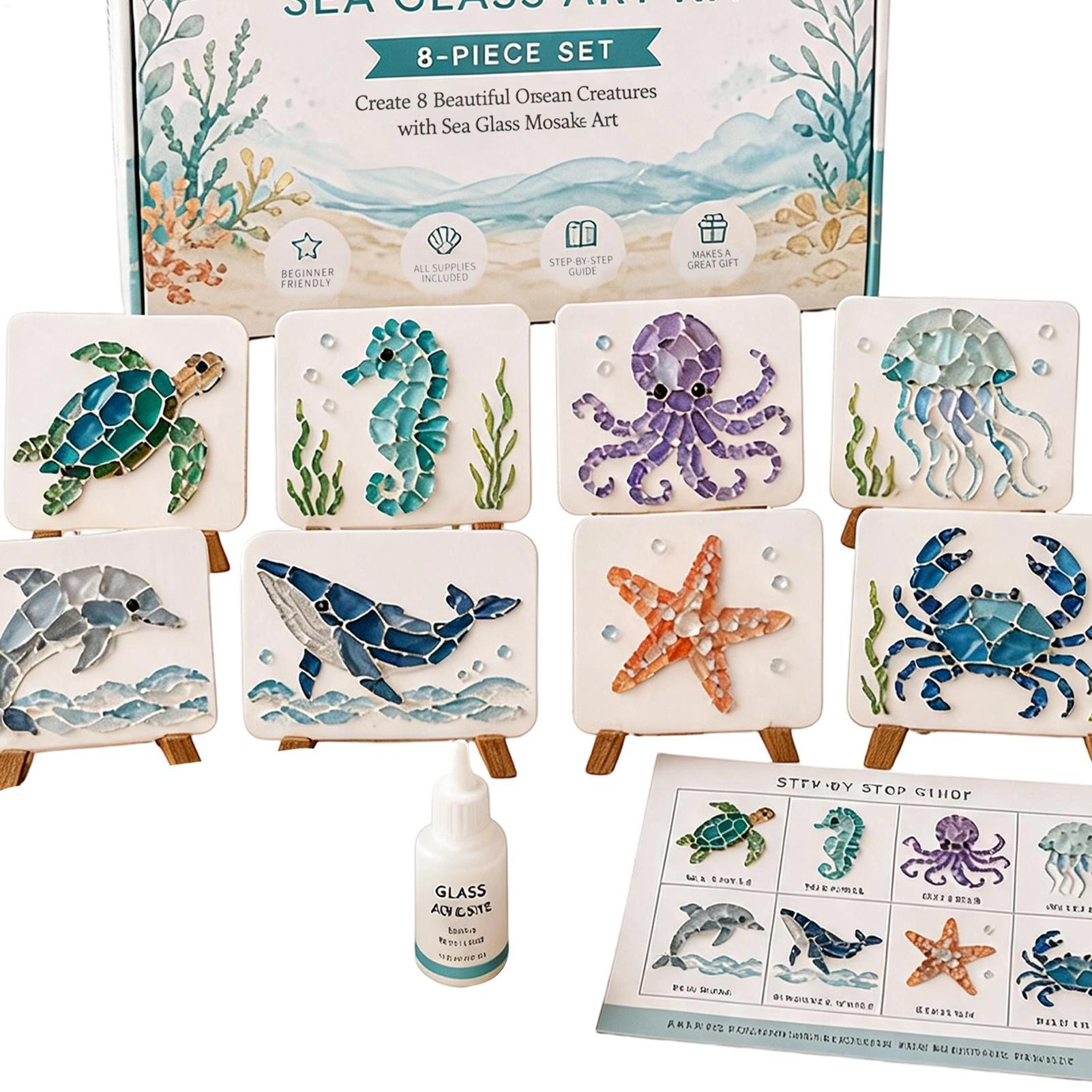 Crushed Glass Art Kit Handmade - Resin Craft For Beginners ulasan dan harga