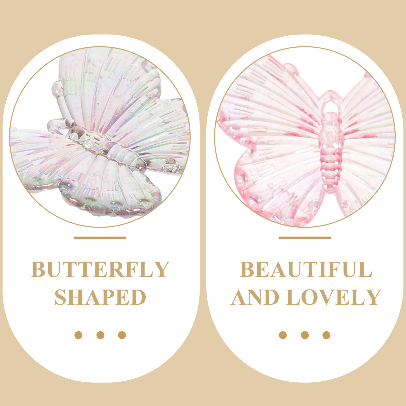 40Pcs Electroplated Butterfly  - Resin Craft Supplies ulasan dan harga