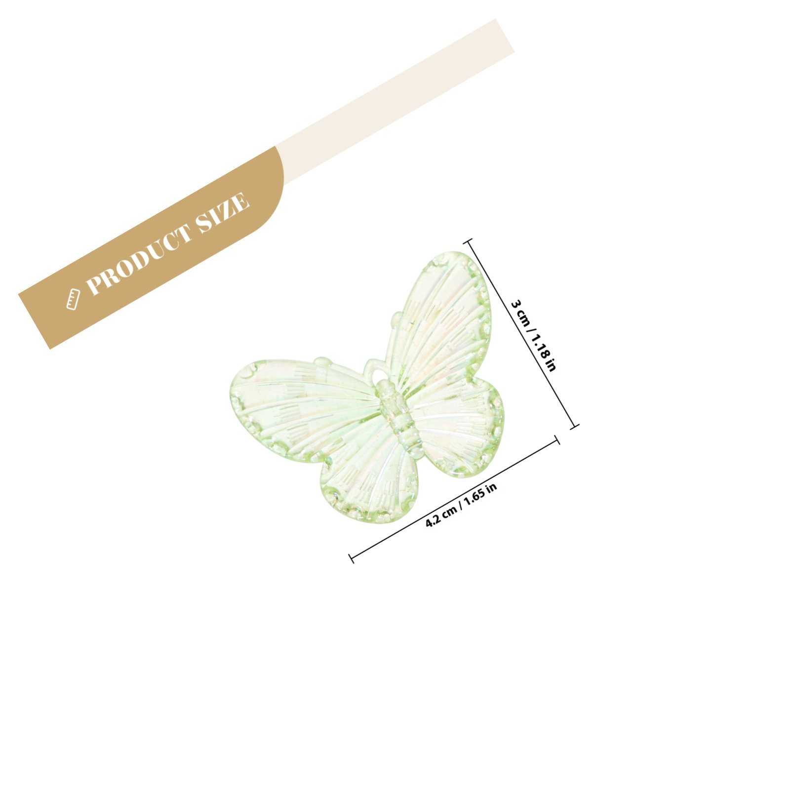 40Pcs Electroplated Butterfly  - Resin Craft Supplies ulasan dan harga