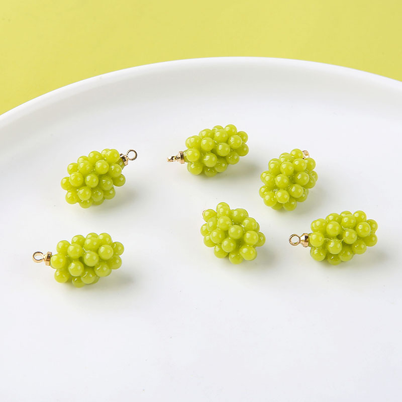 6pcs Cute Little Grapes Resin  - Resin Craft Projects ulasan dan harga