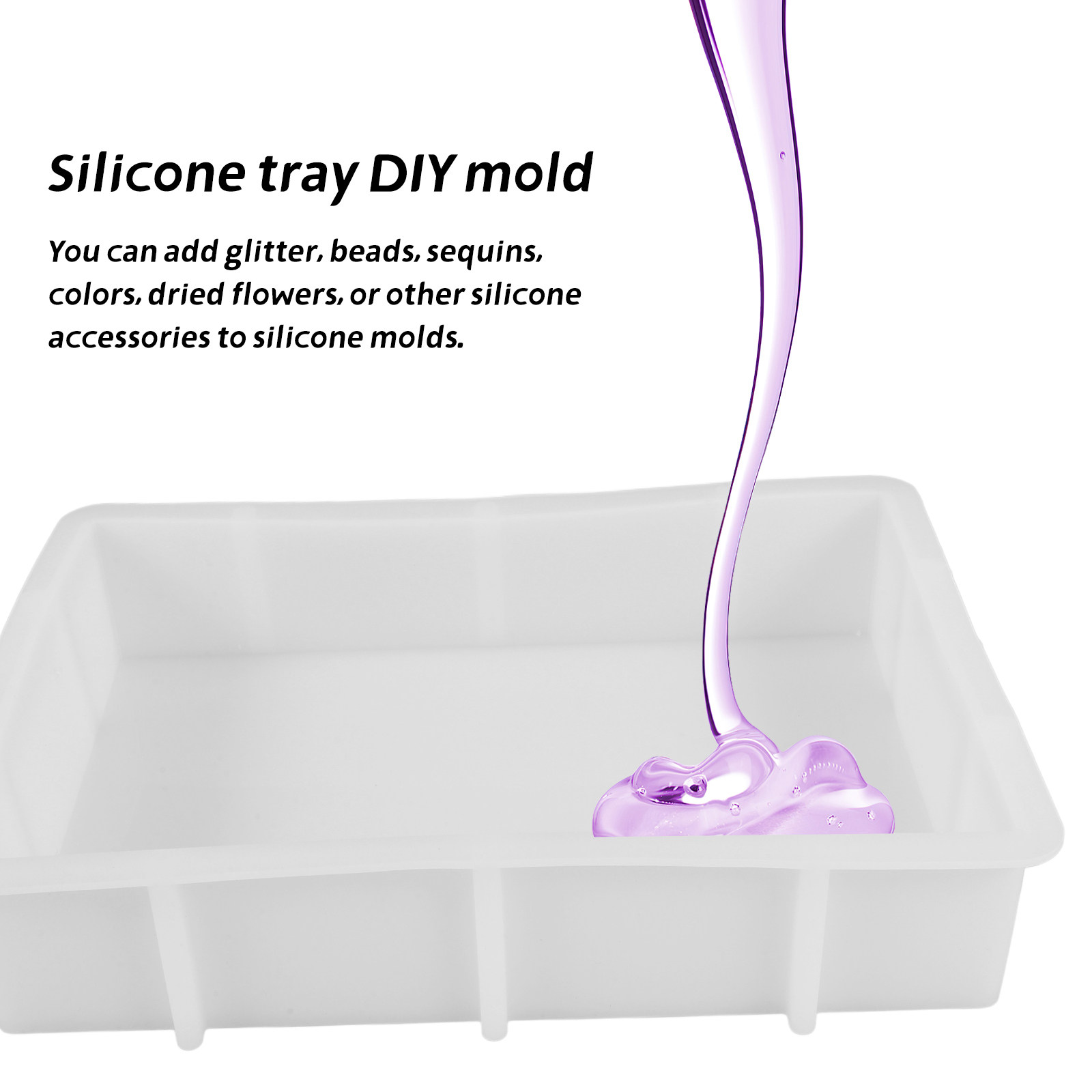 Large Rectangle Resin Silicone - Flower Preservation Resin ulasan dan harga