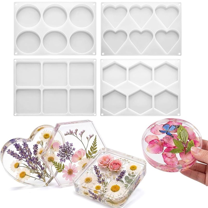 [ABFI!】 Resin Molds For DIY Ep - Coaster Mold Round ulasan dan harga