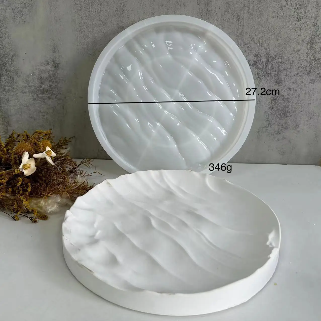Irregular Ocean Waves Large Ro - Coaster Mold Round ulasan dan harga