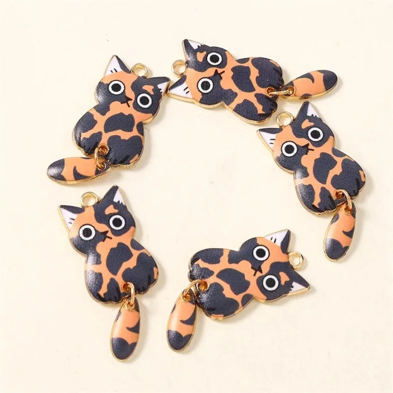 10Pcs 16×39mm Cute Cartoon Cat - Resin Craft Projects ulasan dan harga