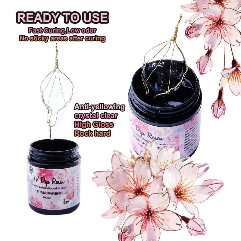 UV DIP Resin Glue UV Flower-Ma - Epoxy Uv Resin Kit ulasan dan harga