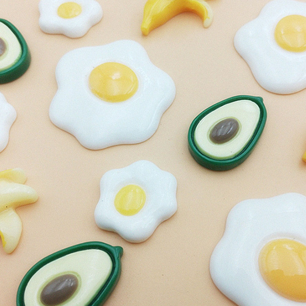 20Pcs Simulated Fried Egg Resi - Resin Craft Supplies ulasan dan harga