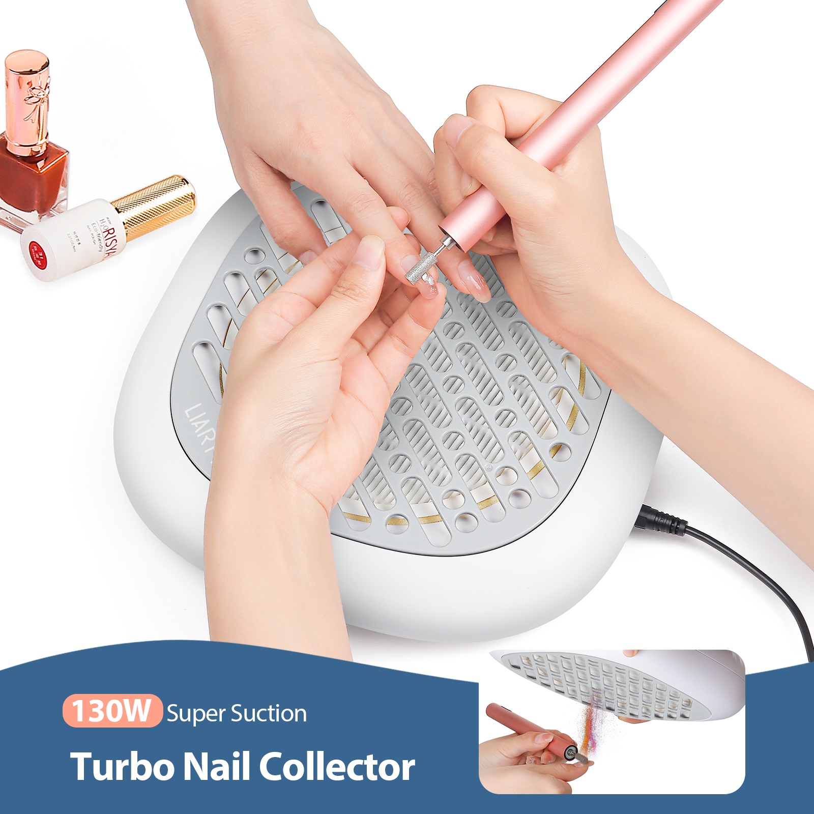 130W High Power Mini Nail Dust - Vacuum Chamber Small ulasan dan harga