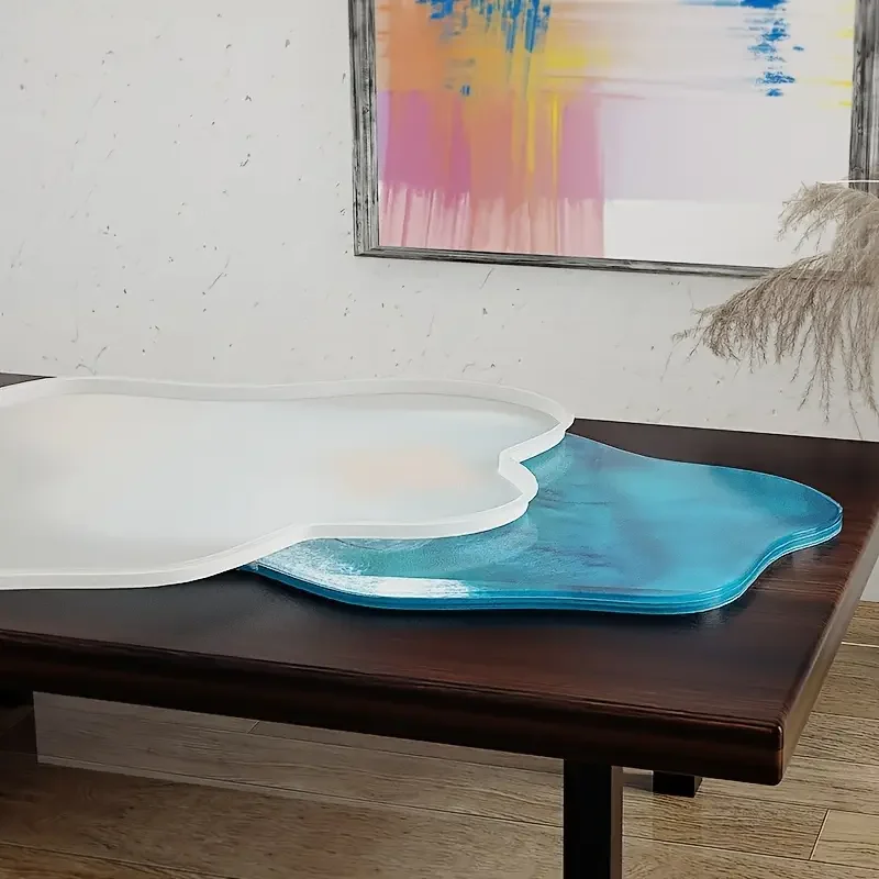 Large 61cm Irregular Trays Epo - Resin Ocean Wave Mold ulasan dan harga