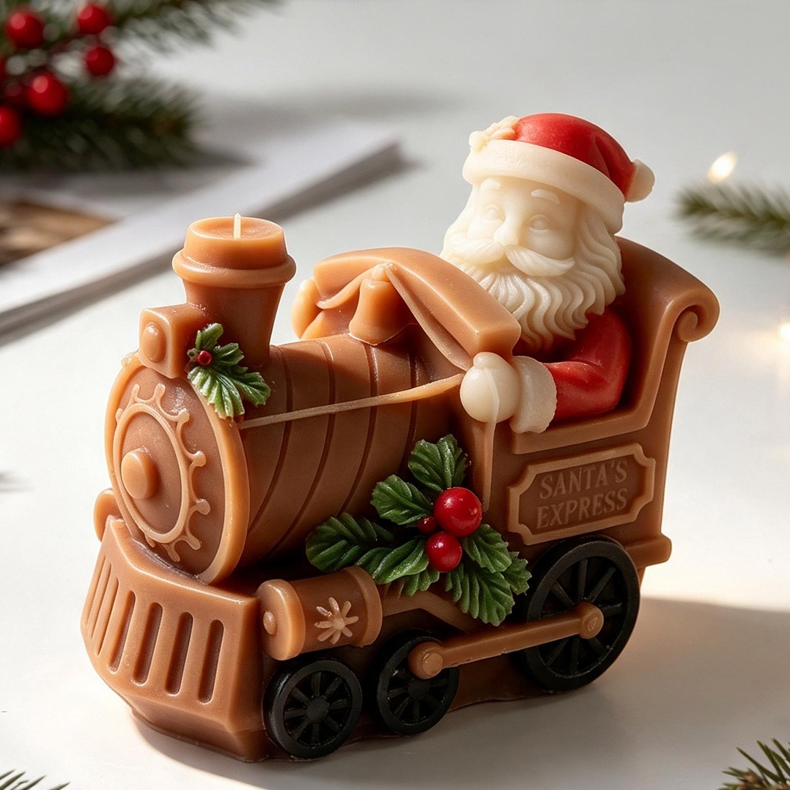 Christmas Candle Mold Train Sh - Resin Craft For Beginners ulasan dan harga