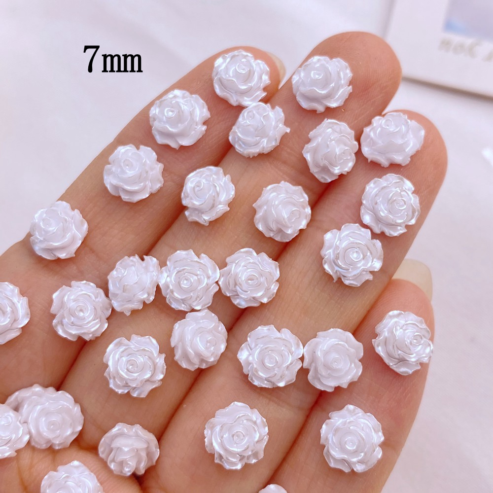 100Pcs New Cute Mini 5mm/7mm R - Flower Preservation Resin ulasan dan harga