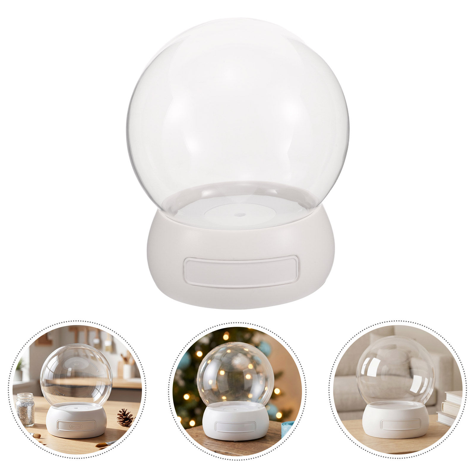 Empty Snow Globe Shell Glass D - Flower Preservation Resin ulasan dan harga