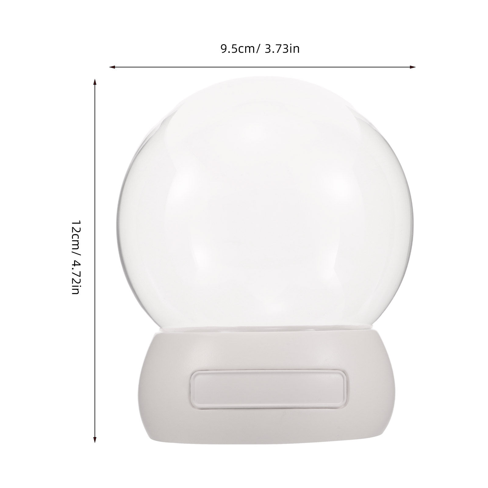 Empty Snow Globe Shell Glass D - Flower Preservation Resin ulasan dan harga